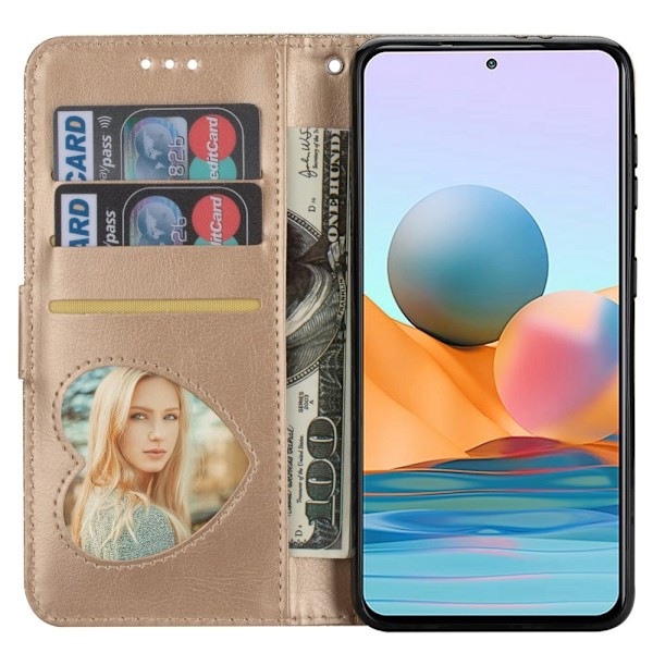 För Samsung Galaxy A56 5G Ställbart Glitterfodral med Dragkedjeficka - Gold Guld