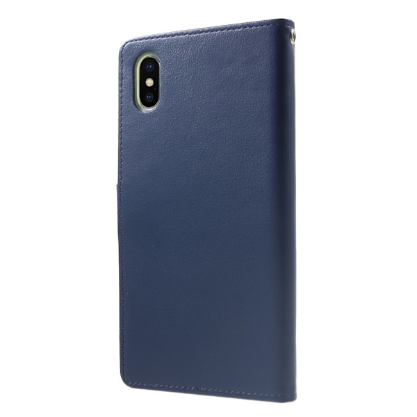 Mercury GOOSPERY Rich Diary til iPhone XS Max - Mørkeblå