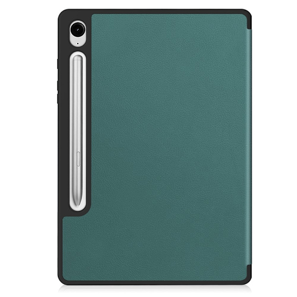 Trifoldet stativ Smart Taske til Samsung Galaxy Tab S10 Lite Green