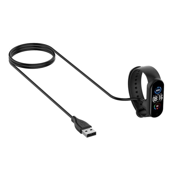 Xiaomi Mi Band 7 / 6 / 5 USB Laddningskabel Svart