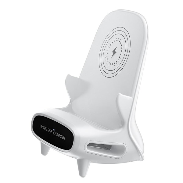 Trådløs oplader Skjult kamera Fjernovervågning 1080P HD WiFi Sikkerhedskamera White