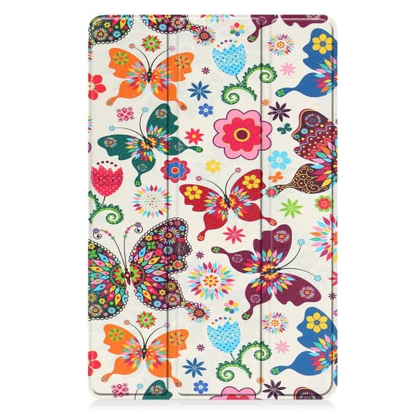 Nokia T21 Trifold Stand Sleep Wake Tabletcover - etui - Sommerfugle Multicolor