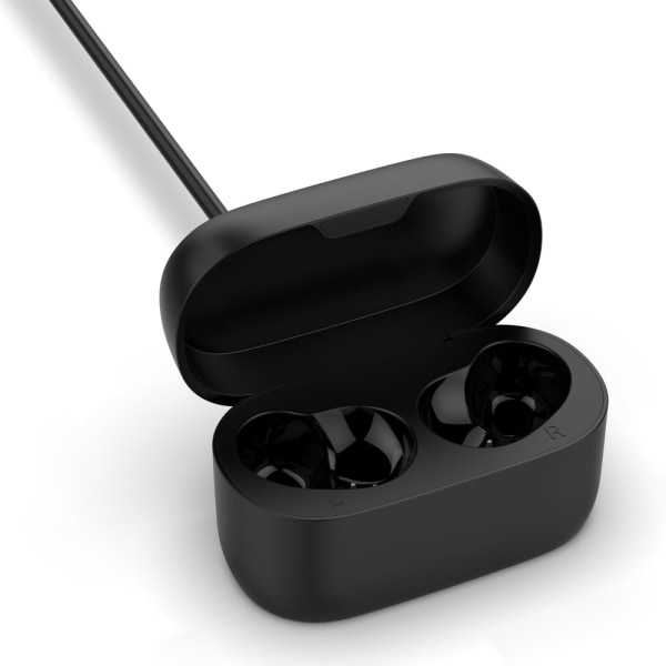 Bærbar ladekoffer for Jabra Elite 75T / Active 75T hodesett Black