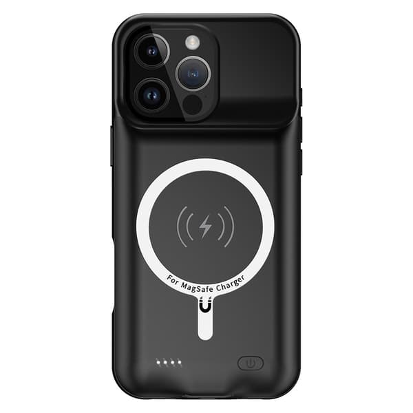 Til iPhone 16 Pro bærbart opladertaske 7000mAh PowerBank kompatibel med MagSafe Transparent