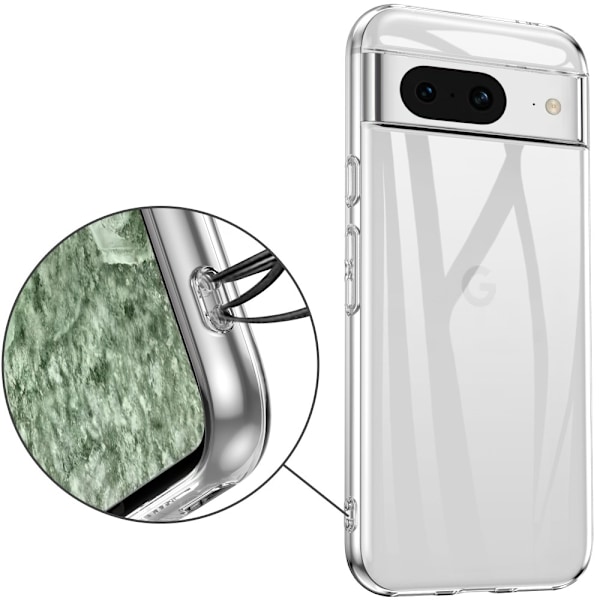 TPU-deksel for Google Pixel 8a Transparent