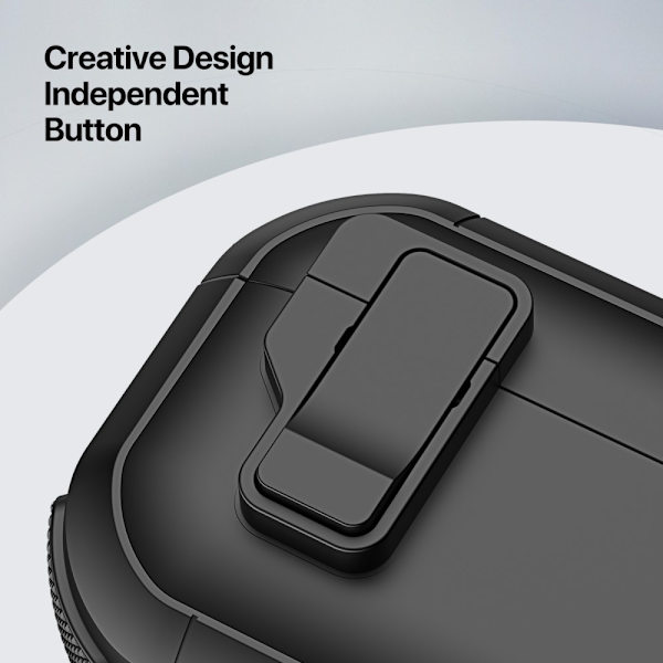 AirPods 4 -kotelolle DUX DUCIS PC+TPU Bluetooth-kotelo / kuori koukulla Black