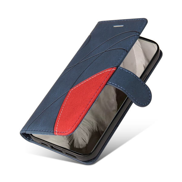 Google Pixel 8 KT Series-1 Kahden Värin Kotelo Remmillä Blue