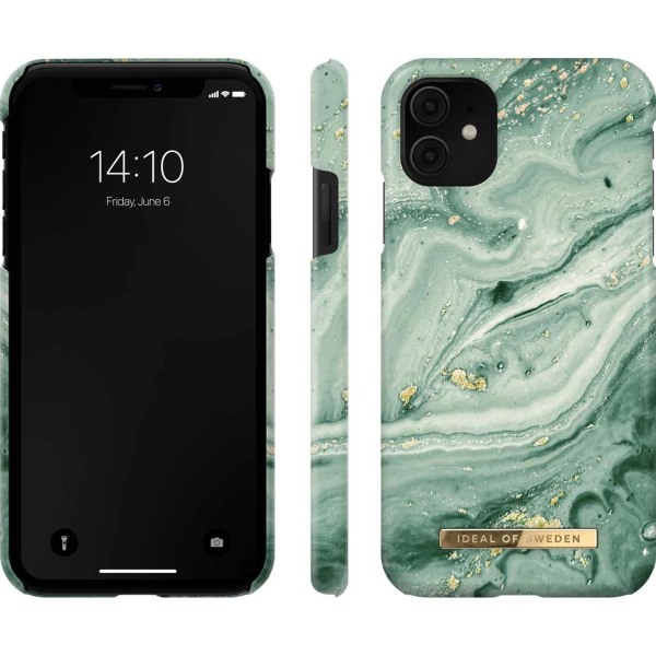 iDeal Of Sweden Samsung Galaxy S22 - Mint Swirl Marble Grön