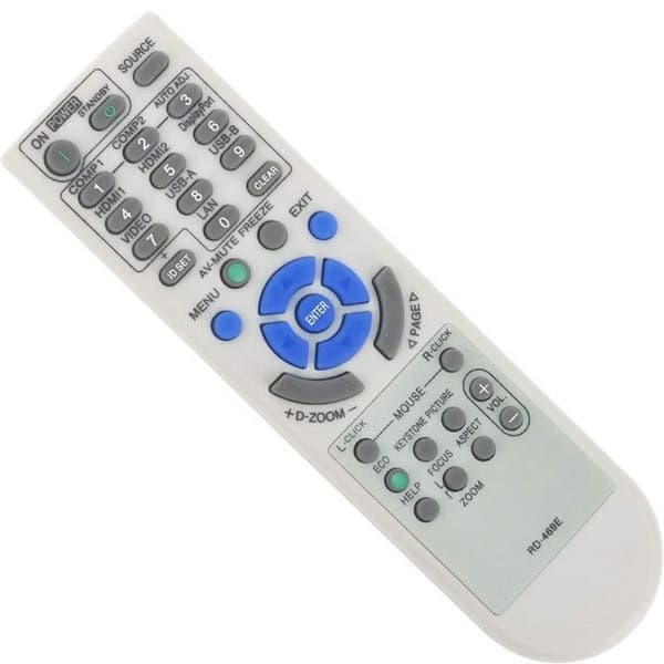 Vaihtokaukosäädin RD-469E NEC-projektorille Grey