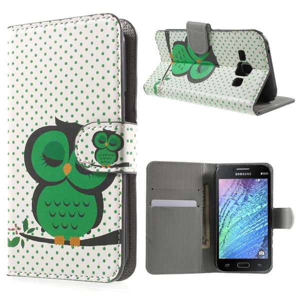 Samsung Galaxy J1 Lommebok - cover Soveugle Black