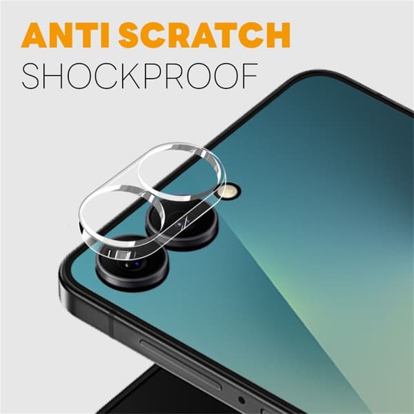 NORTHJO 2 stk Kameralinsebeskyttelse til Samsung Galaxy Z Flip8 Transparent