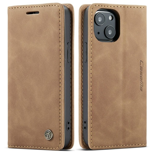 CASEME Retro tegnebog taske til iPhone 13 - Brun Brown