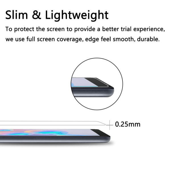 Samsung Galaxy Tab S6 Lite 0,3 mm hærdet glas skærmbeskytter Transparent
