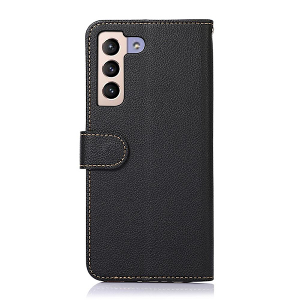 KHAZNEH RFID Block Samsung Galaxy S22+ Plånboksfodral - Svart/Röd Svart