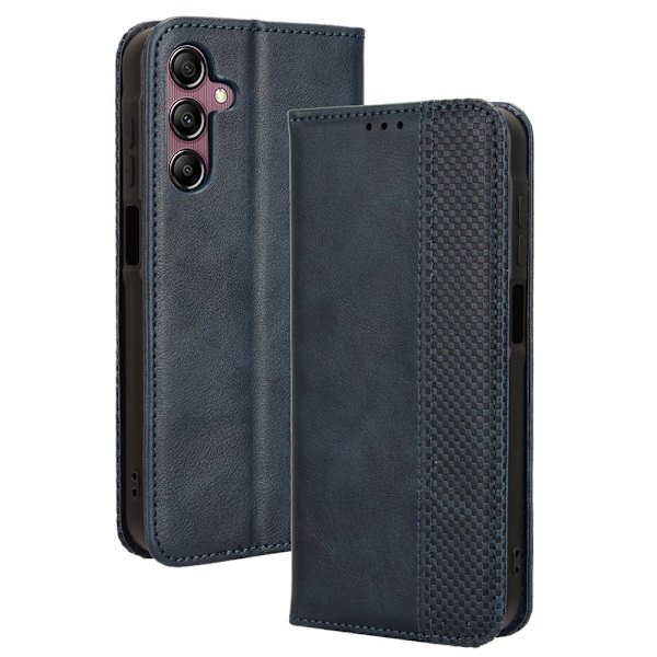 Wallet Stand Flip-telefonetui til Samsung Galaxy A15 5G - Blå Blue