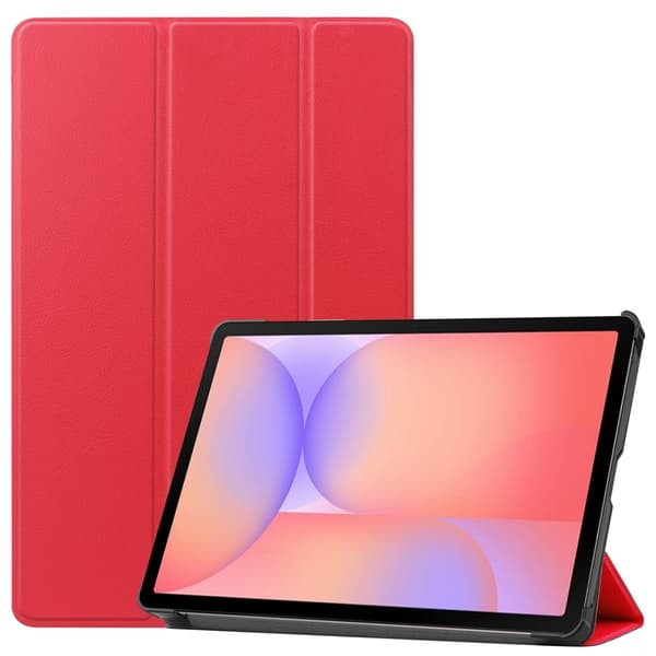 Til Samsung Galaxy Tab S10 Lite / S10 FE / S9 FE Etui med Stander - Rød Red