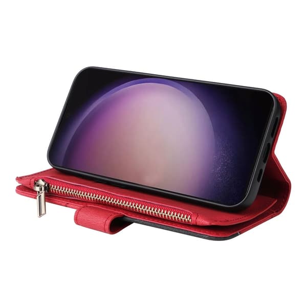 KT multifunktions - serie - 5 til Samsung Galaxy S24 Ultra telefonetui Red