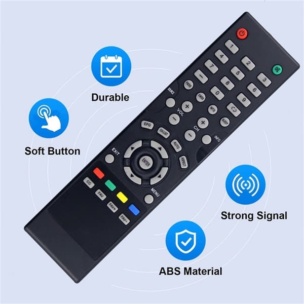 Fjernkontroll erstatning for PLDED3273A-E For PROSCAN TV Black