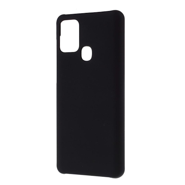 Samsung Galaxy A21s Gummiert Hardplastcover - Sort Black