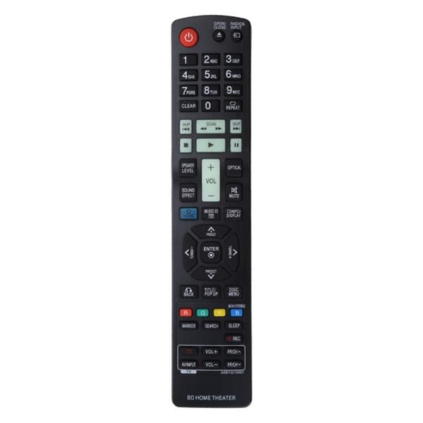 Fjärrkontroll Ersättning för AKB73275501 För LG Blu-Ray DVD Spelare Svart