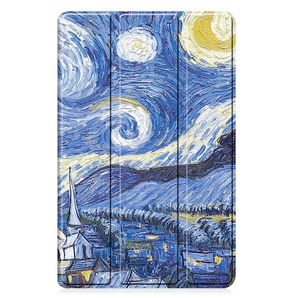 Tri-fold Stativveske for Samsung Galaxy Tab A9 8,7\" - Maleri Multicolor