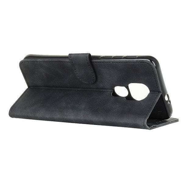 KHAZNEH Retro lompakko Motorola Moto G9 Play/Moto E7 Plus Black