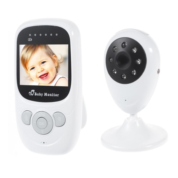 Trådløs video babyalarm LCD med skærm White