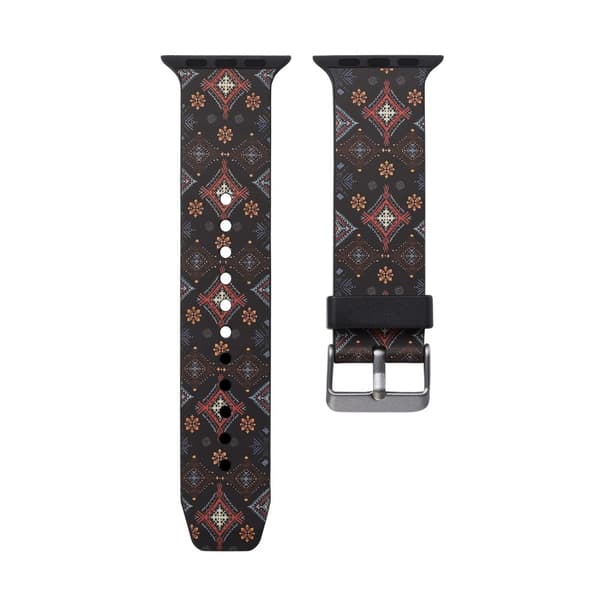 Silikon klokkerem til Apple Watch 4 44mm, 3/2/1 42mm - Blomster Multicolor