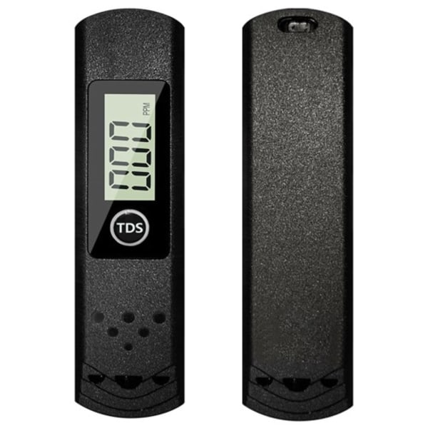Bärbar LCD Digital TDS Vattenkvalitetstestare Vattentestning Penna Mätverktyg Svart