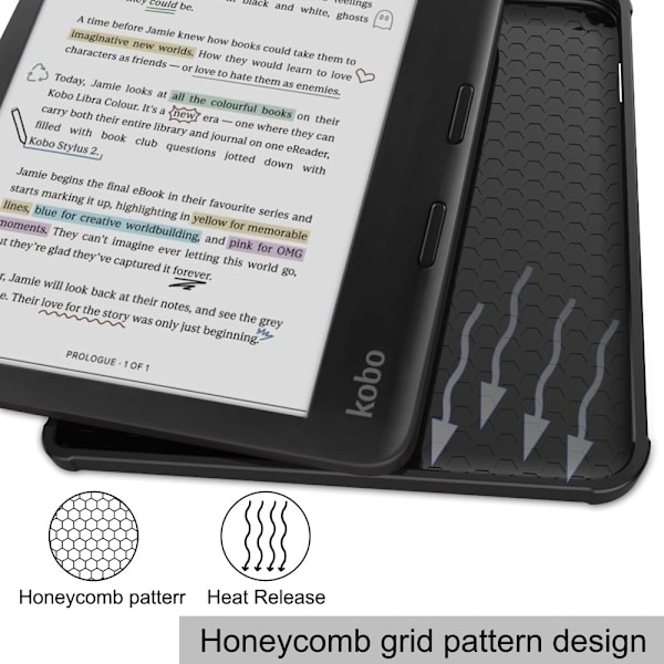 Fodral till Kobo Libra Colour eReader läsplatta Röd