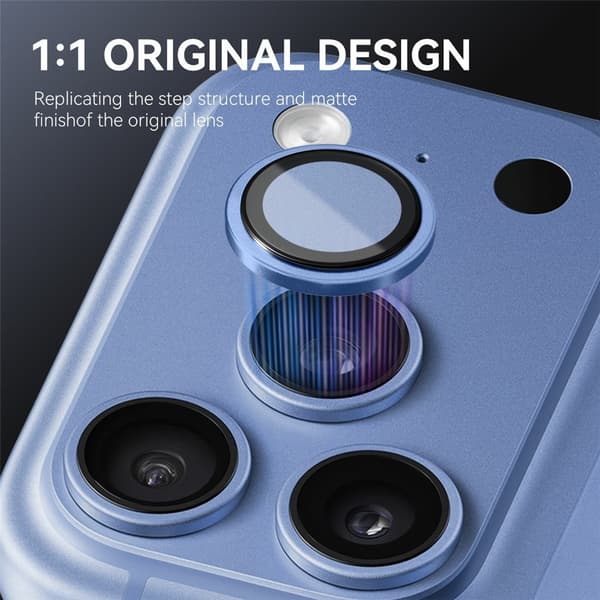 NORTHJO Kameralinsebeskytter til iPhone 18 Pro / 18 Pro Max Blue