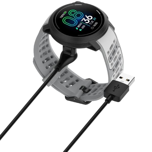 För Coros Pace Pro Smartwatch Laddningskabel 1m USB-A Laddare Svart
