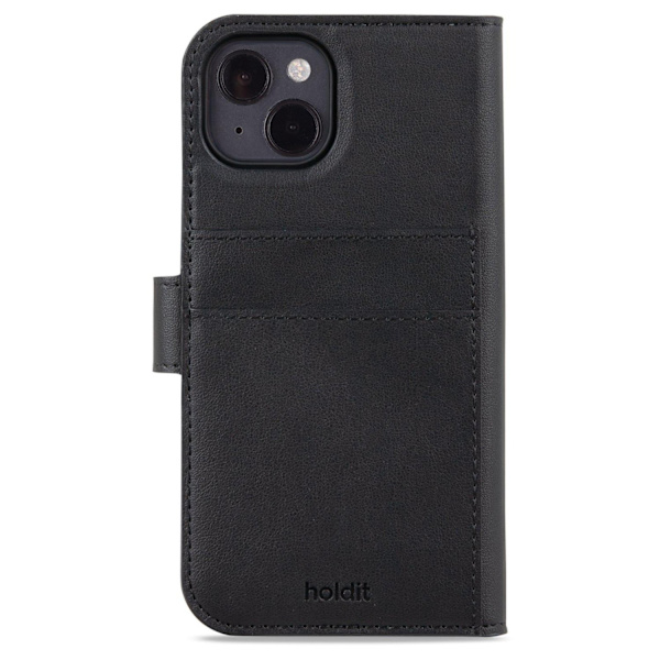 HOLDIT Wallet Case Magnet Plus Plånboksväska till iPhone 15 Svart