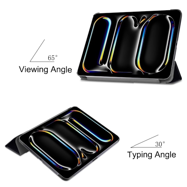Til iPad Pro 11 (2024) Etui Tre-fold Stativ Tablet Cover - Don't Multicolor