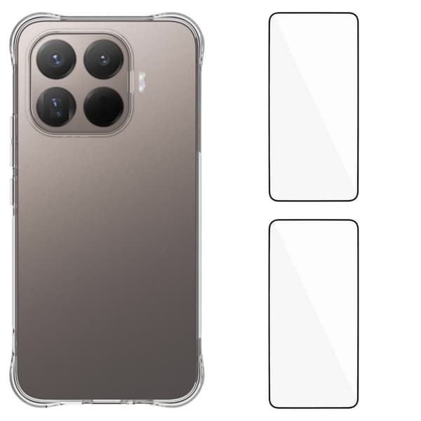 WANLONFENG Xiaomi 17T Pro Puhelinkotelo näytönsuojalla Transparent