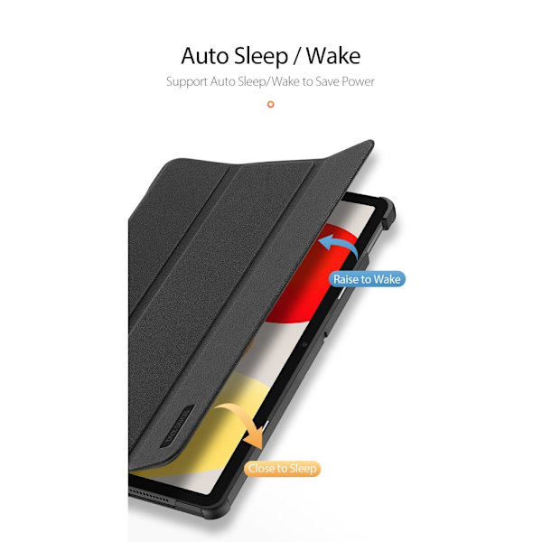 DUX DUCIS Trifoldet stativ til Xiaomi Redmi Pad SE - Sort Black