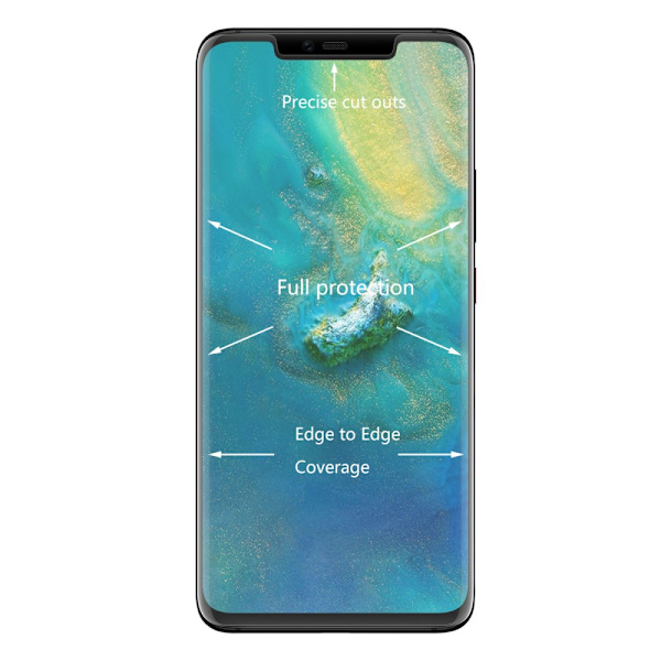 HAT PRINCE Näytönsuoja Täysin peittävä Huawei Mate 20 Pro Transparent