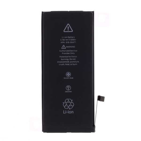 Apple iPhone XR 3.82V 2942mAh Li-ion akulle Flex-kaapelilla Black