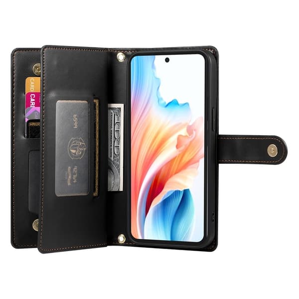 Phone Wallet Case for Realme C100 5G / C83 5G Black