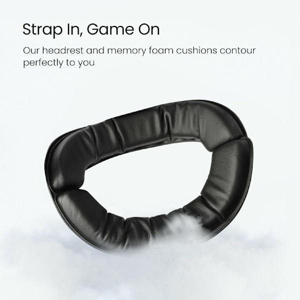 För Meta Quest 3/3S Head Strap VR Headset Soft Cushion Pannband Tryckreducerande grå