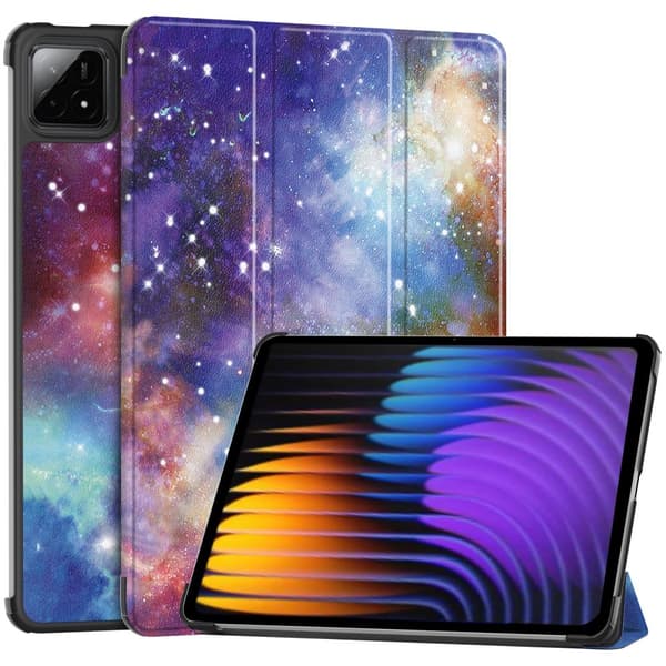 Slim Fit Cover Case til Xiaomi Pad 7 Auto Wake / Sleep - Galaxy Blue
