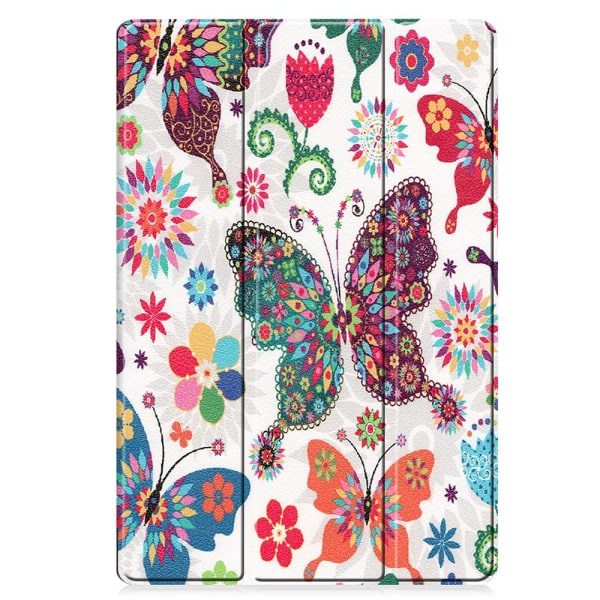 Tri-fold Stand Smart Case for Samsung Galaxy Tab S7 Plus / S8+ - Butterflies Multicolor