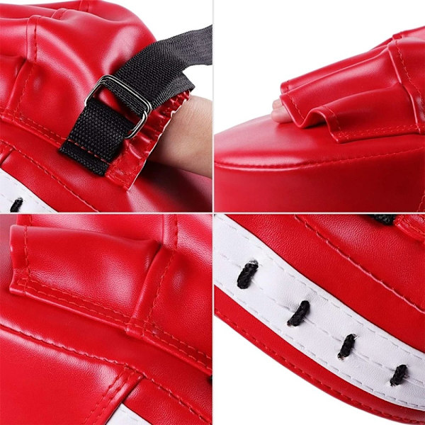 WOSWEIR 2 stk Boksning Karate Taekwondo Muay Thai Mitsar udstyr Mitsar Pads Red