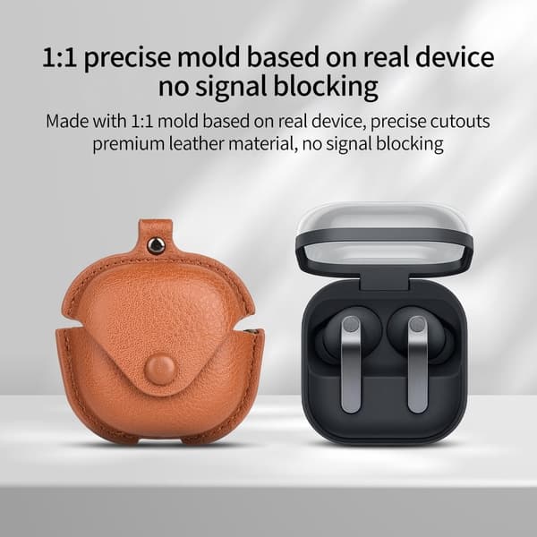 Samsung Galaxy Buds4 / Buds4 Pro PU + PC suojakuori Green