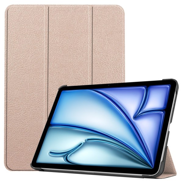 Etui for iPad Air 11 (2024) - Tri-fold Stativ Tablettdeksel - Gull Gold
