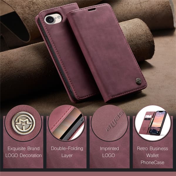 CASEME pungetui til iPhone 17e / 16e Red