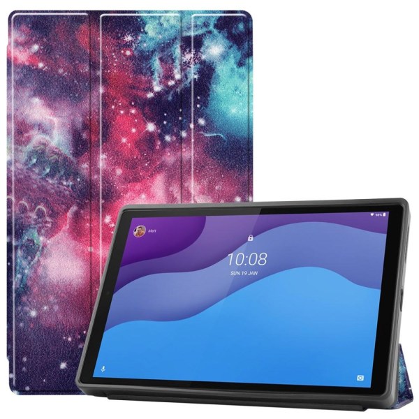Kolminkertainen telinekotelo Lenovo Tab M10 HD Gen 2: lle - Cosmic Space Multicolor