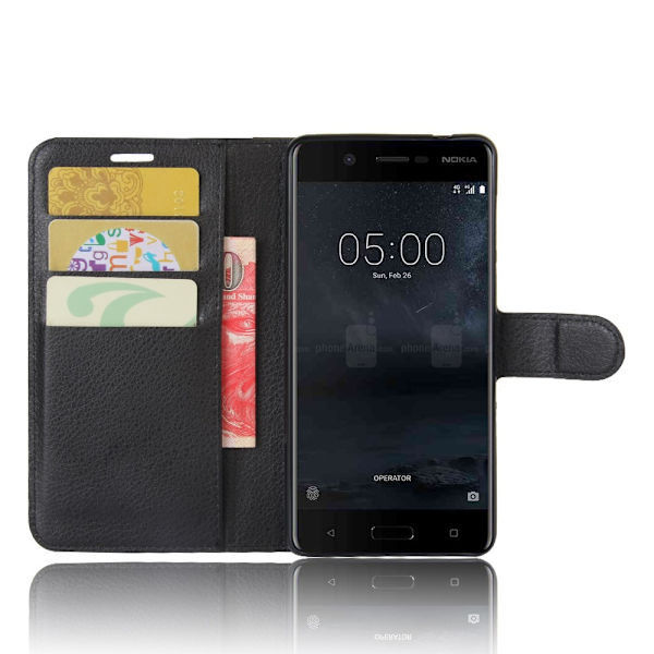 Nokia 5 Lommebok - deksel Black