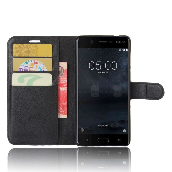 Nokia 5 lompakkokotelo Black