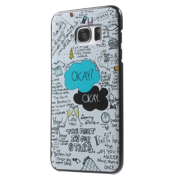 Samsung Galaxy S7 Edge Frosted Skal Cartoon Graffiti Pattern